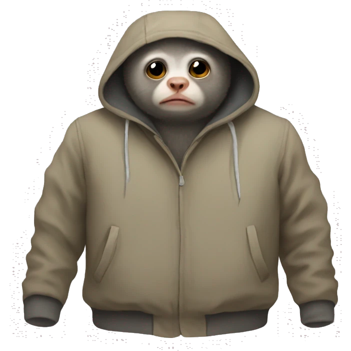 Sad jacket potto  emoji