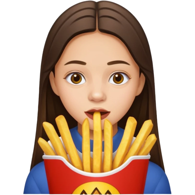 olivia rodrigo munching fries emoji