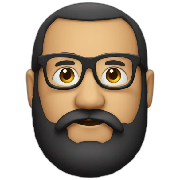 fat-glasses-black beard emoji