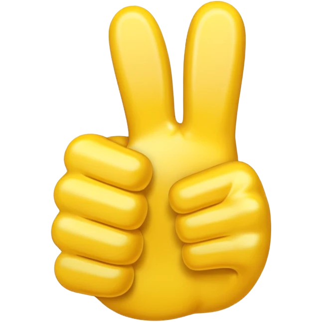 A thumbs up emoji. emoji