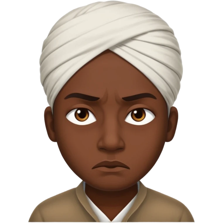 the elites with sad and angry face in India in anti-colonial anti-brits movement emoji