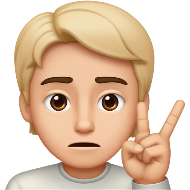 une personne qui fait un doigt d’honneur  emoji