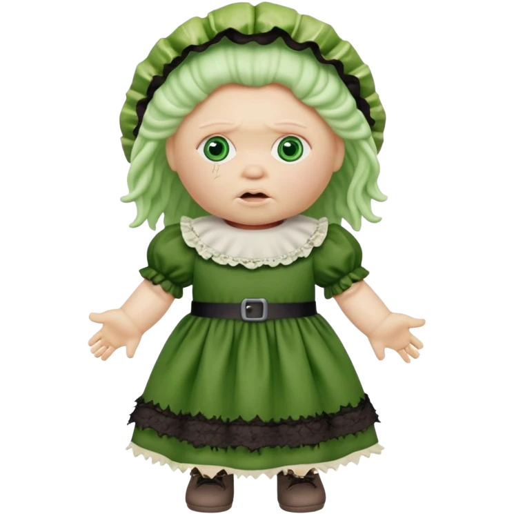 Evil cabbage patch doll emoji