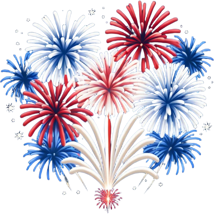 Red, White, and Blue Returning emoji