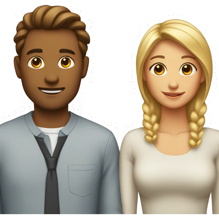single man and woman emoji