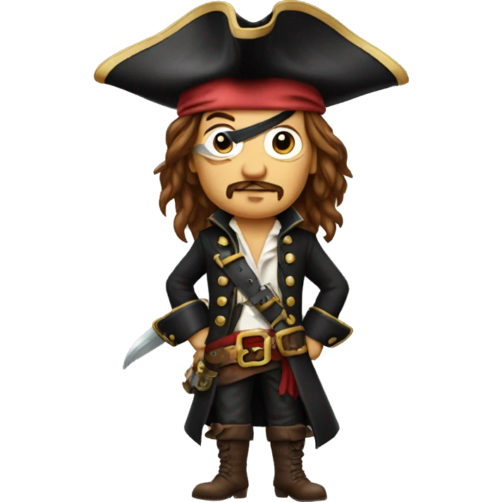 johnney depp as pirate emoji