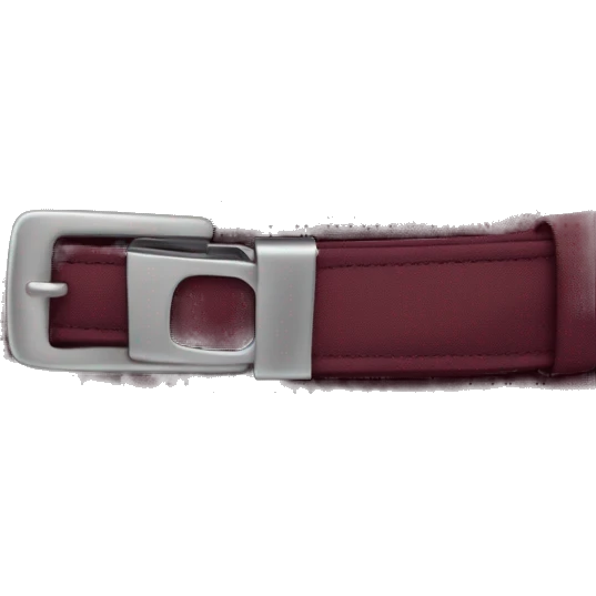 Burgundy buckle detail dress pants emoji