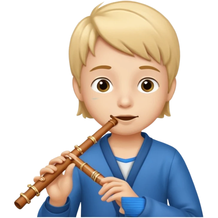 kid plays flute emoji