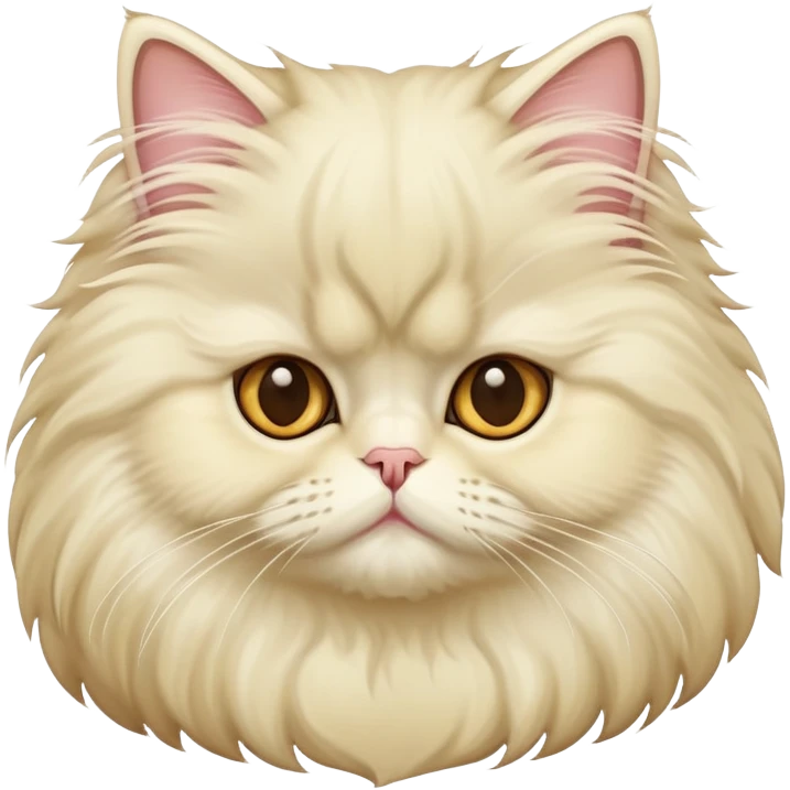 Persian cat cream color emoji