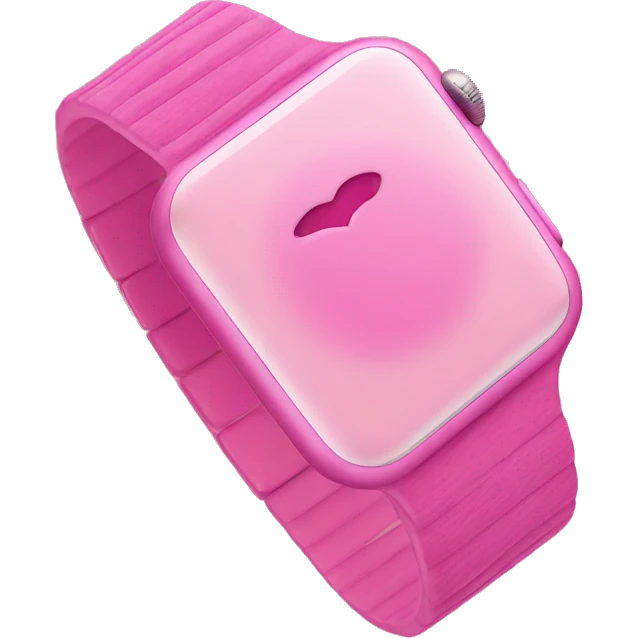 Pink Apple Watch  emoji