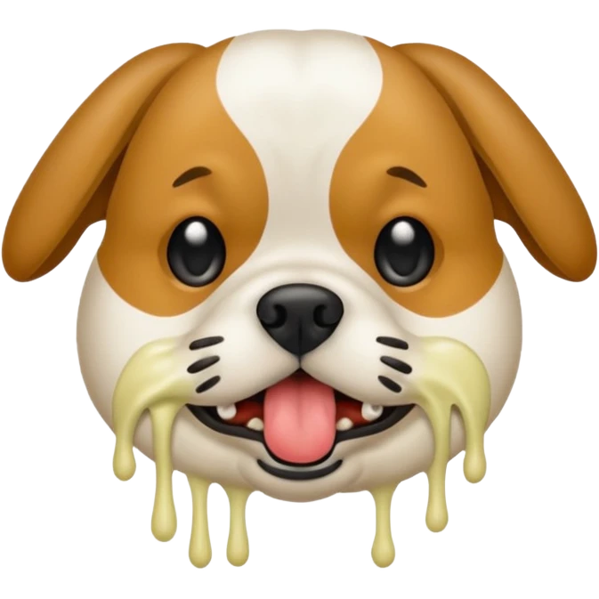 Smelly dog breath emoji