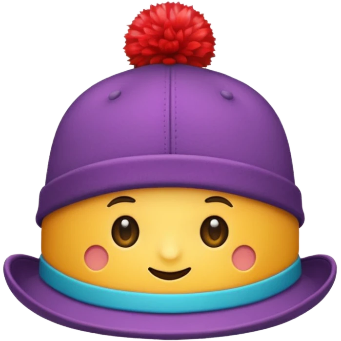 colorful hat emoji