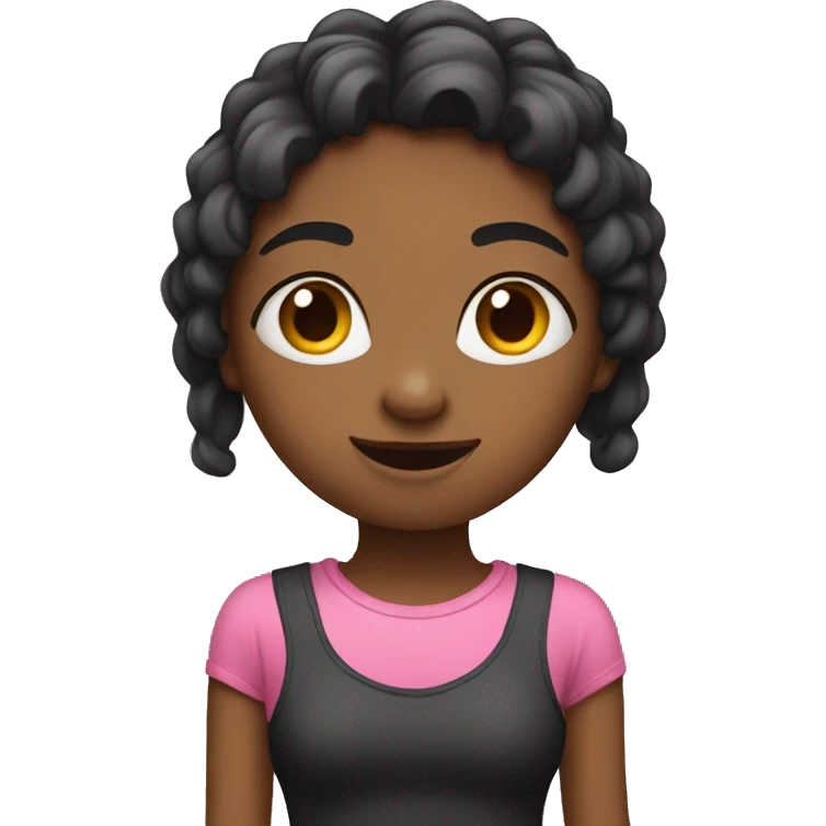 girl whit a legging emoji
