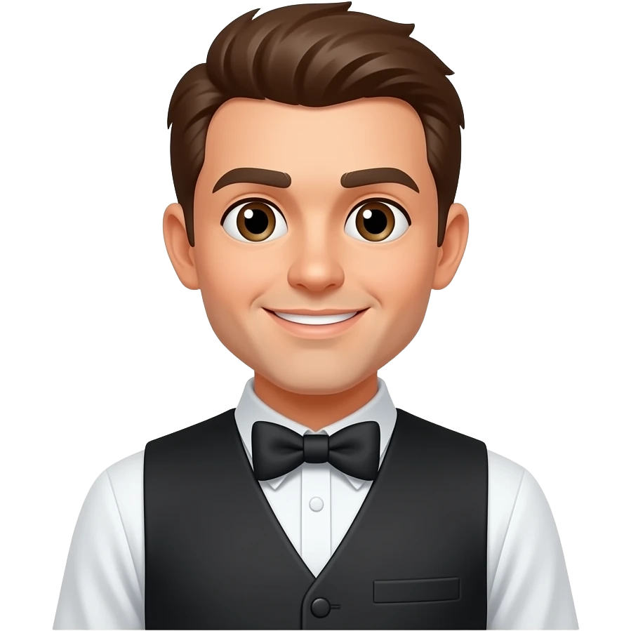 i want to remove the girl and the table , i just want the waiter emoji