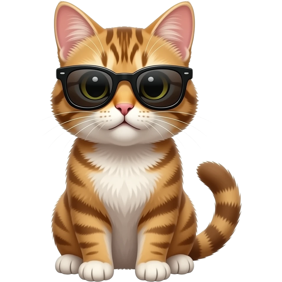 Cat wearing sunglasses emoji