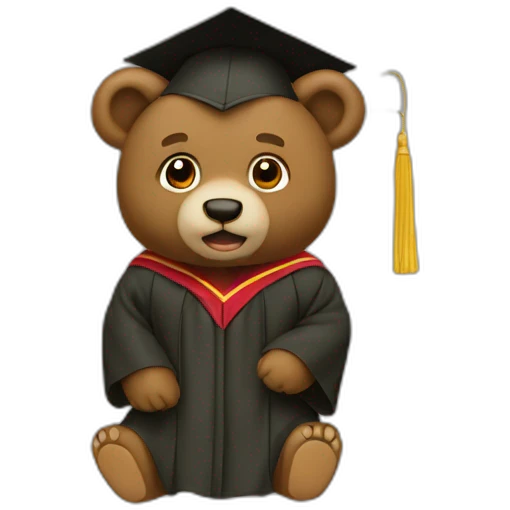 Dropout bear graduation kanye west emoji