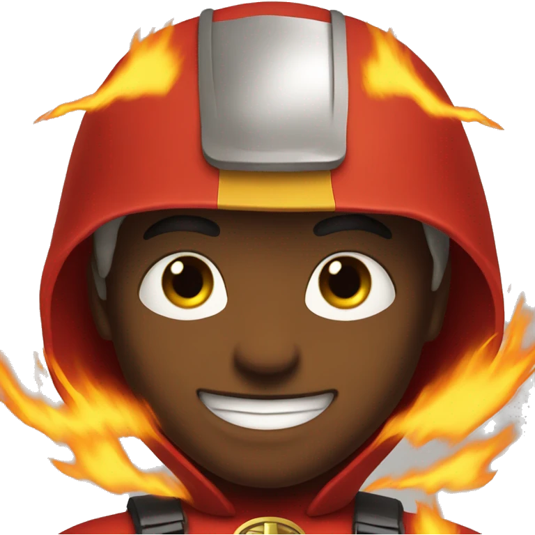 fire superhero emoji