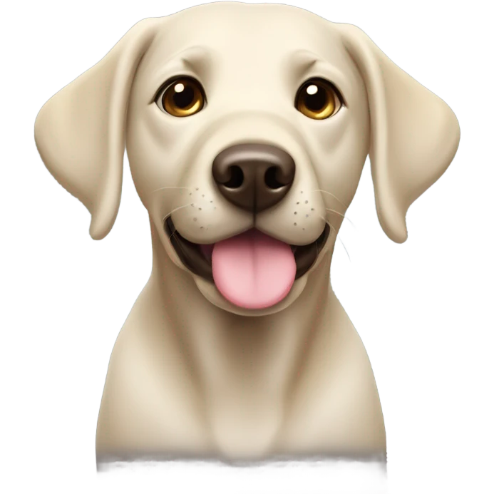 Black labrador retriever ￼ emoji