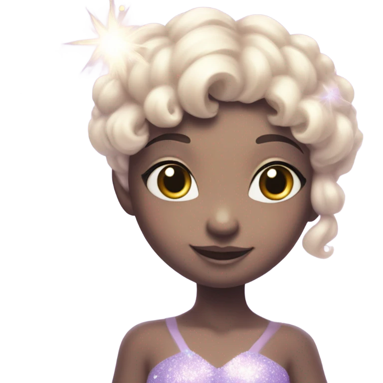 Pastel lilac fairy sparkles emoji