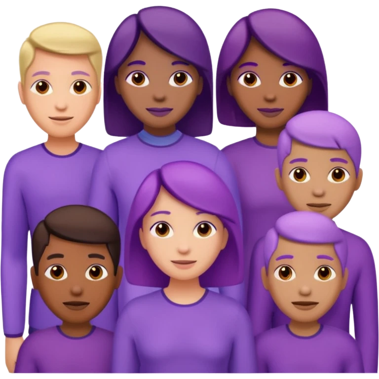 purple people group connect emoji