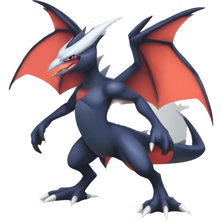 Edgy Cool Nargacuga-Noivern-Latias-Garchomp-Pokémon Full Body emoji