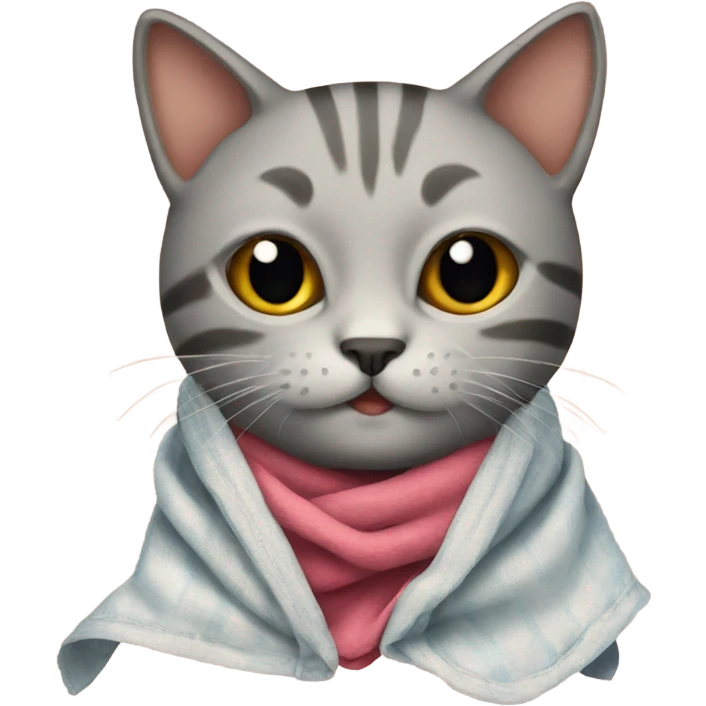 Cat with cloths emoji