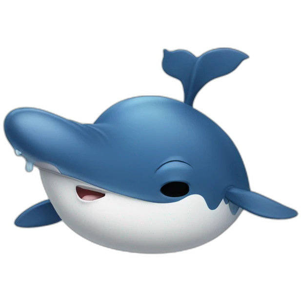whale crying emoji