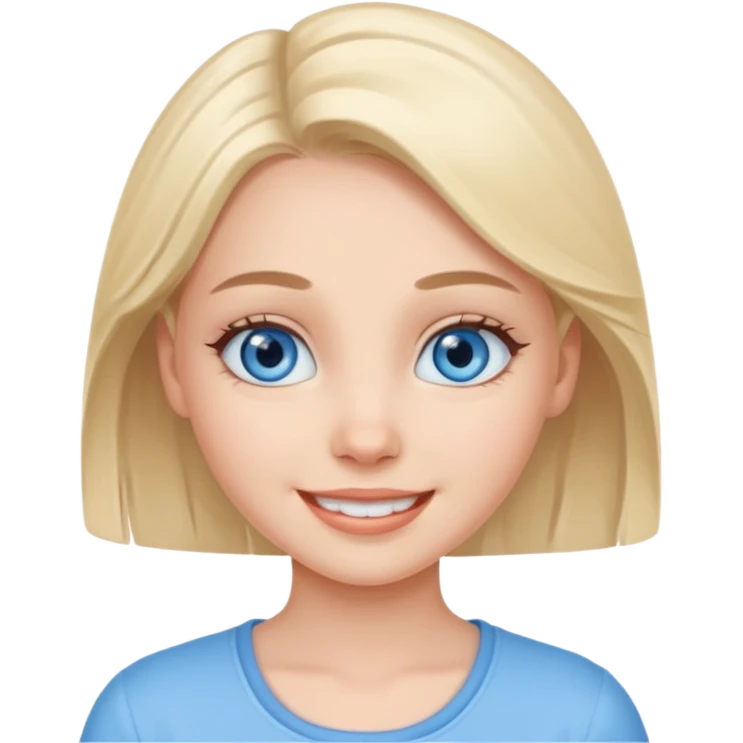 An bloude girl very cure emoji