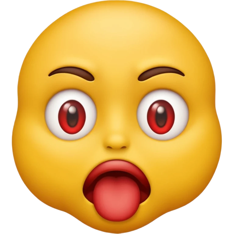yellow emoji choking himself out emoji