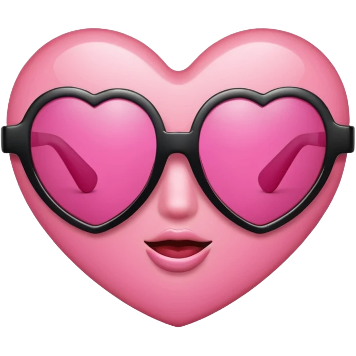 heart sunglasses emoji