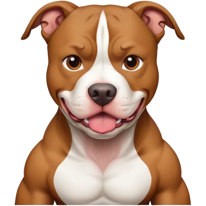 Pit bull Flexing emoji