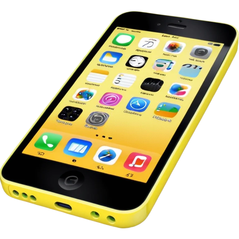 iPhone 5C home screen emoji