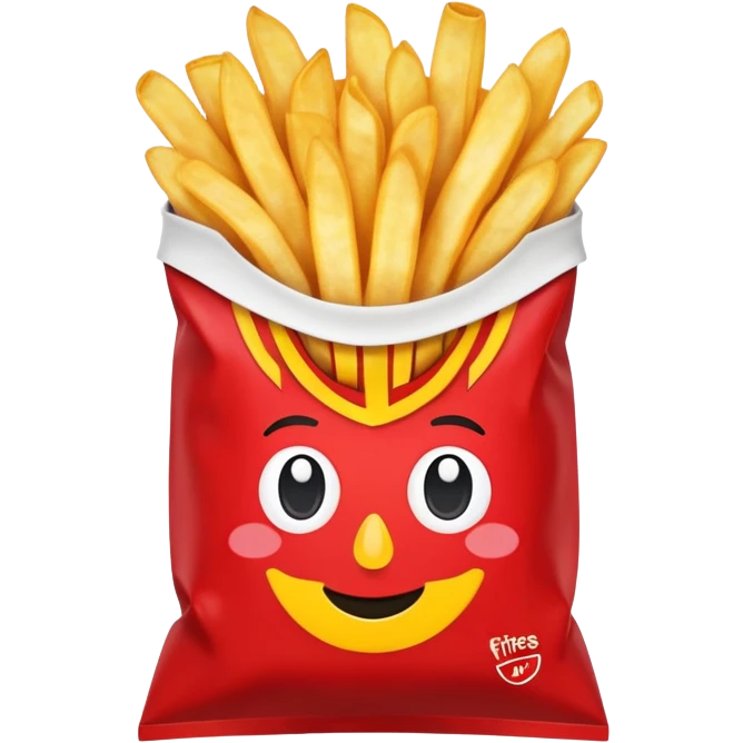 hot fries chip bag emoji