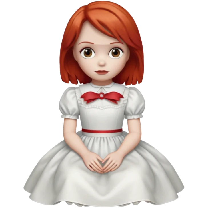 annabelle doll red hair emoji