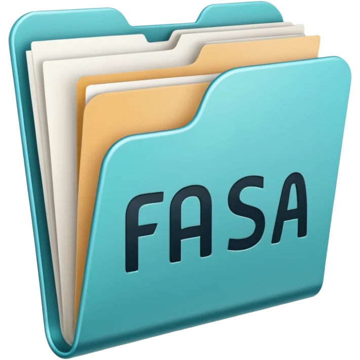 FAFSA info file - Transparent folder emoji