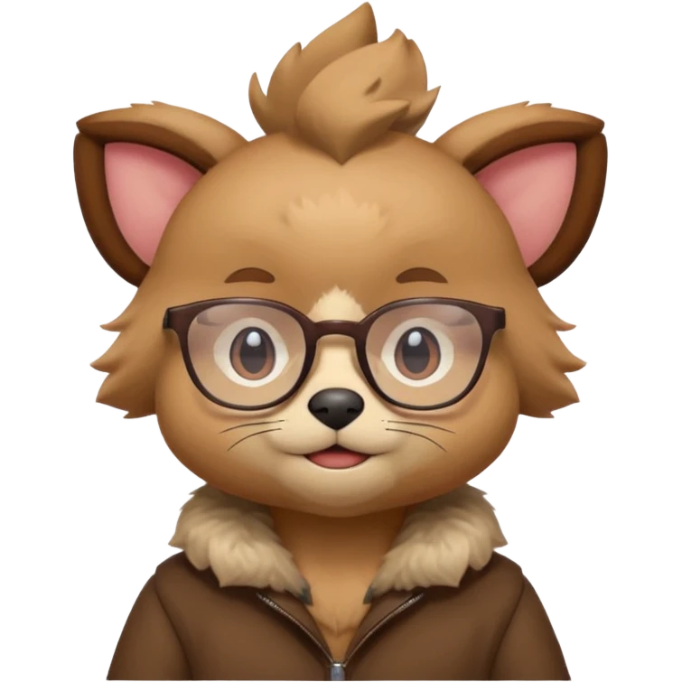 scotel real pokemon with glasses and cute emoji