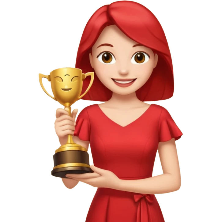 Red carpet winner emoji