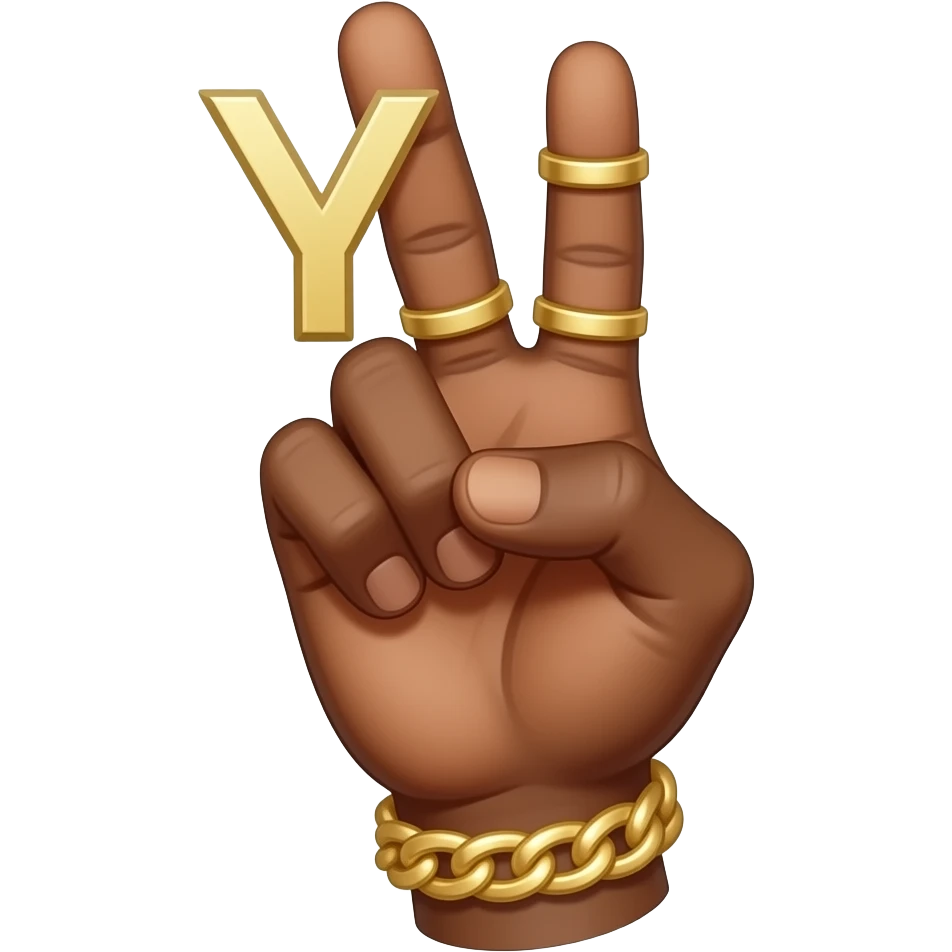 playboi carti YVL hand sign emoji