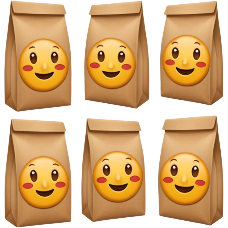 sacs de courses alimentaire emoji