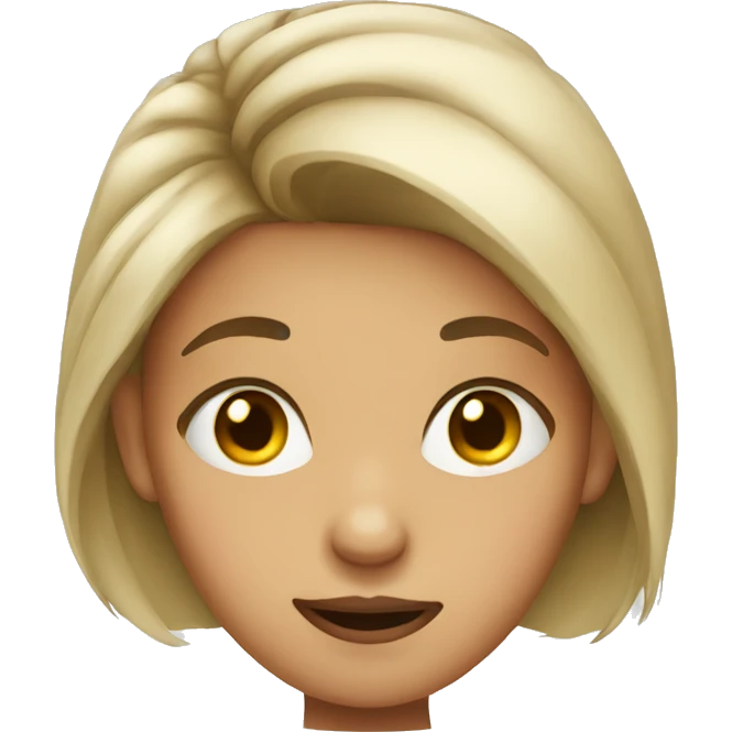 Girl rolling eyes emoji