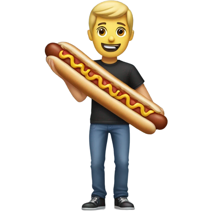 Tyler Lancaster with a hotdog emoji
