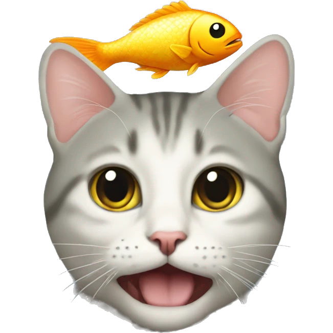 Fish in a cat’s head emoji