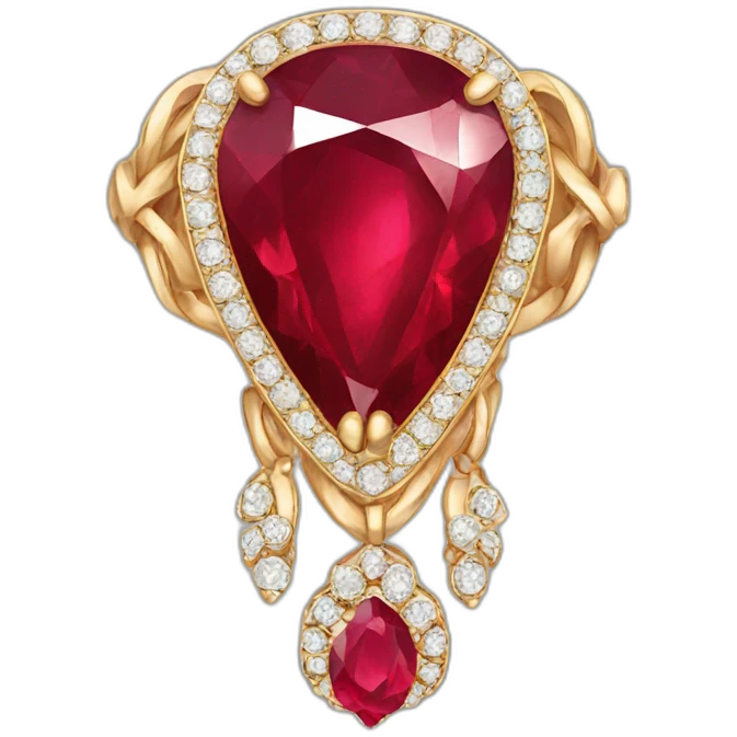 Ruby jewelry  emoji