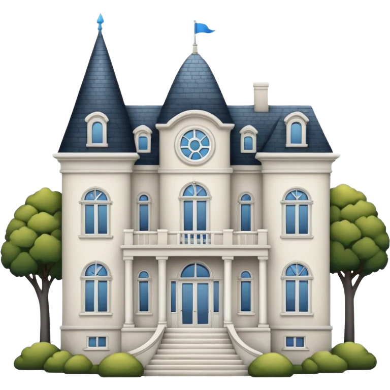 white mansión emoji