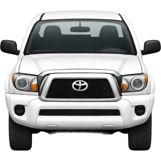 White Toyota Tacoma emoji