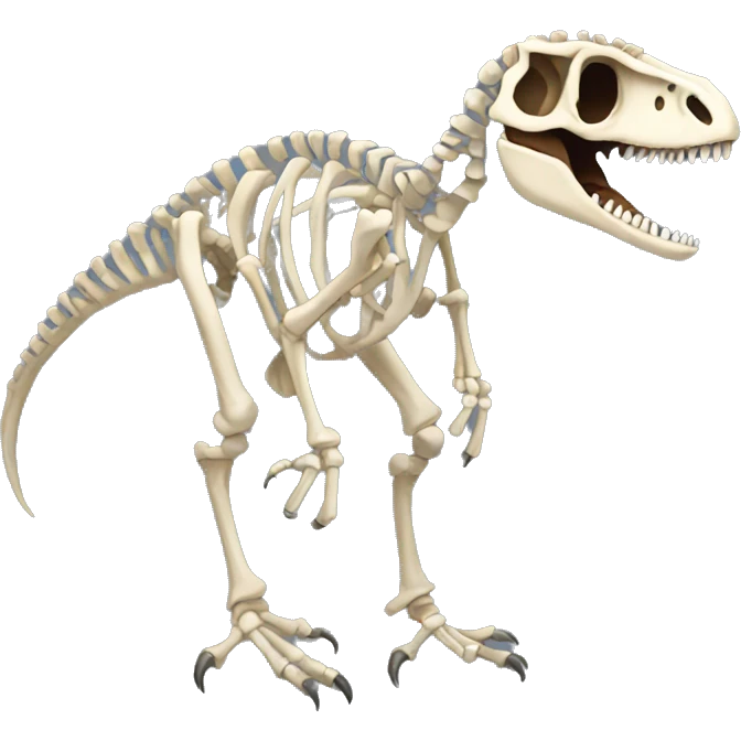 velociraptor skeleton emoji