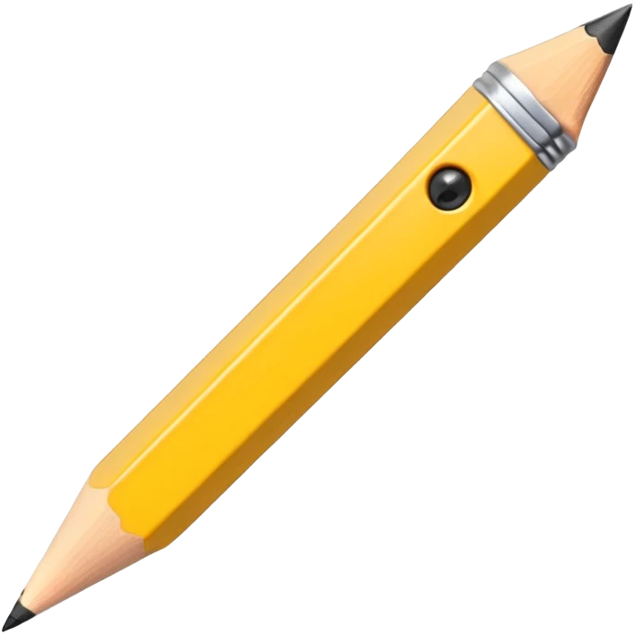 classic yellow pencil emoji