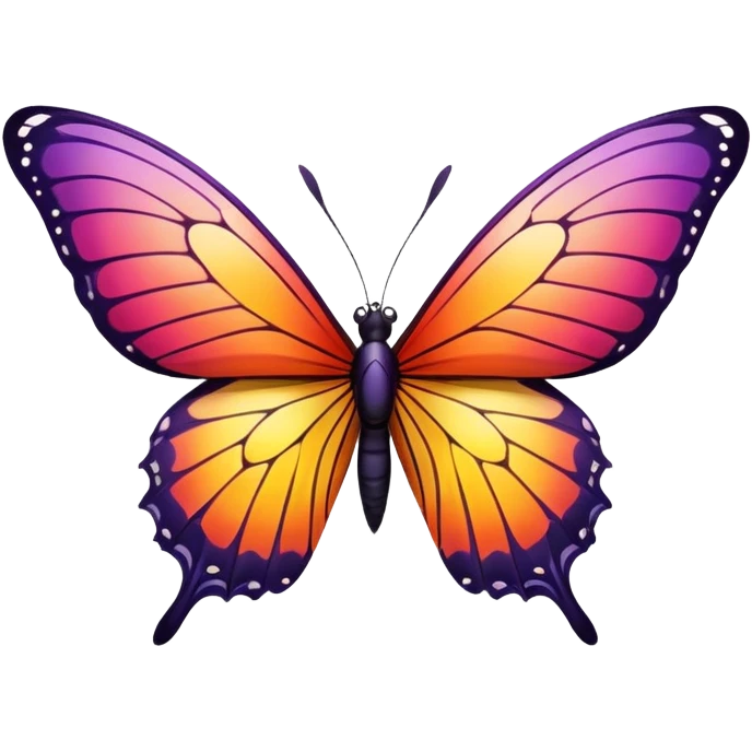 Sunset butterfly  emoji