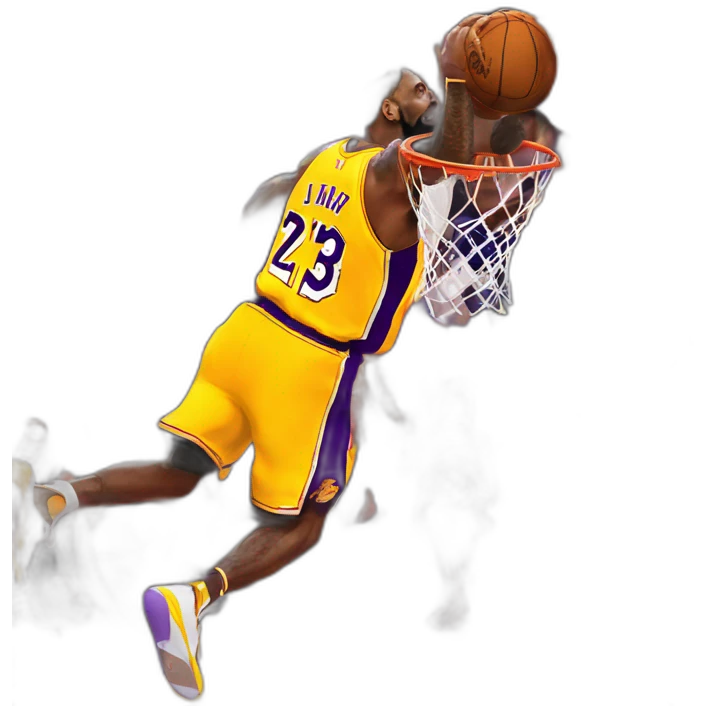 LeBron dunk sur Kobe emoji