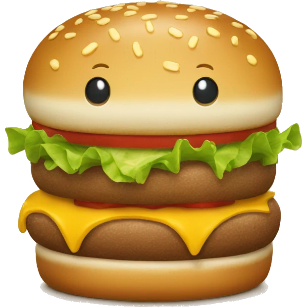 a McDonalds BigMac emoji